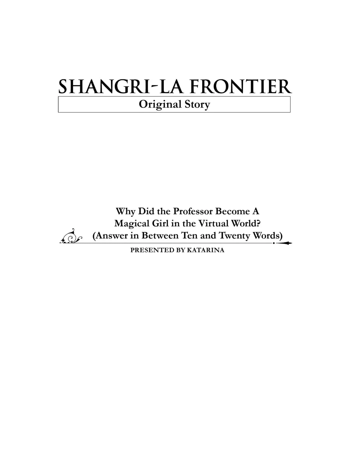 Read Shangri-La Frontier EN Manga Online